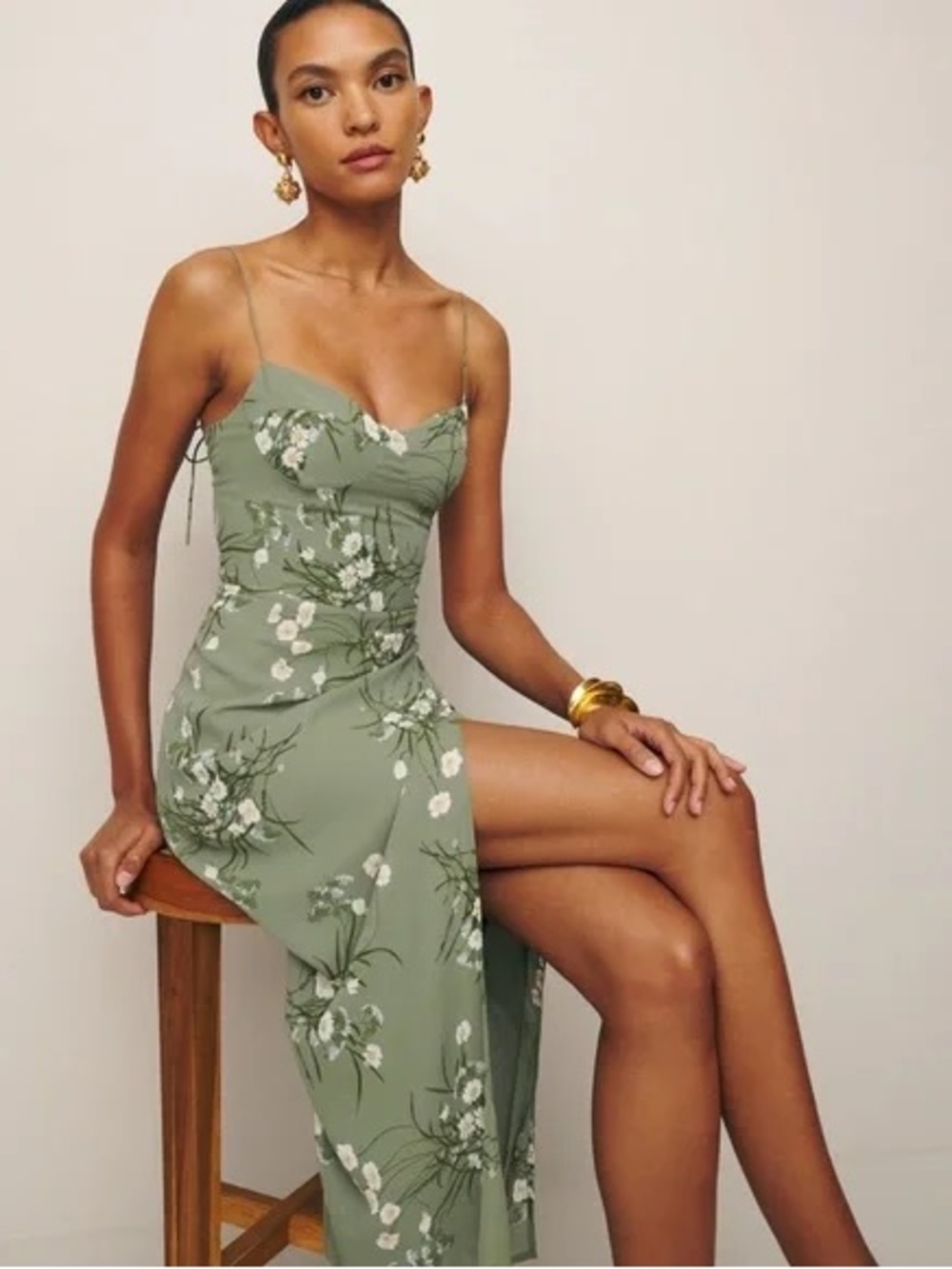 Reformation NWOT Kourtney Dress Sz 6 - Picture 2 of 10